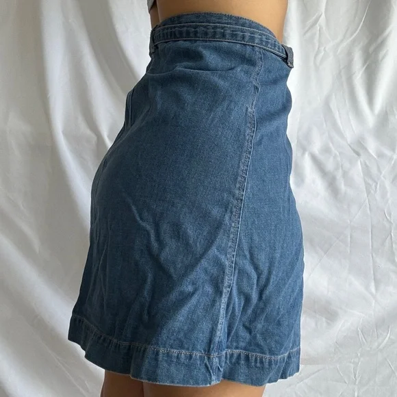 Gap Denim Wrap Tie Skirt - Picture 4 of 11